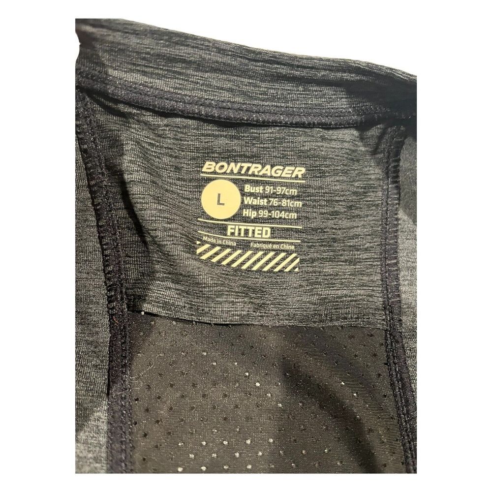 Bontrager Women's Jersey Gray‎ Cap Sleeve Pockets Size Large - Picture 10 of 15